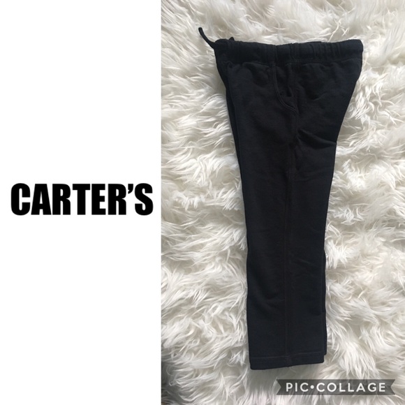 Carter's Other - Carter’s Black Pullon Sweatpants Sz 4T